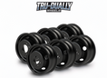 Load image into Gallery viewer, 20x8.25 black dually wheels set for F450 F550 F600
