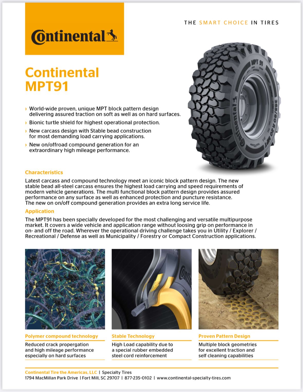 Continental 275/80R20 MPT 91