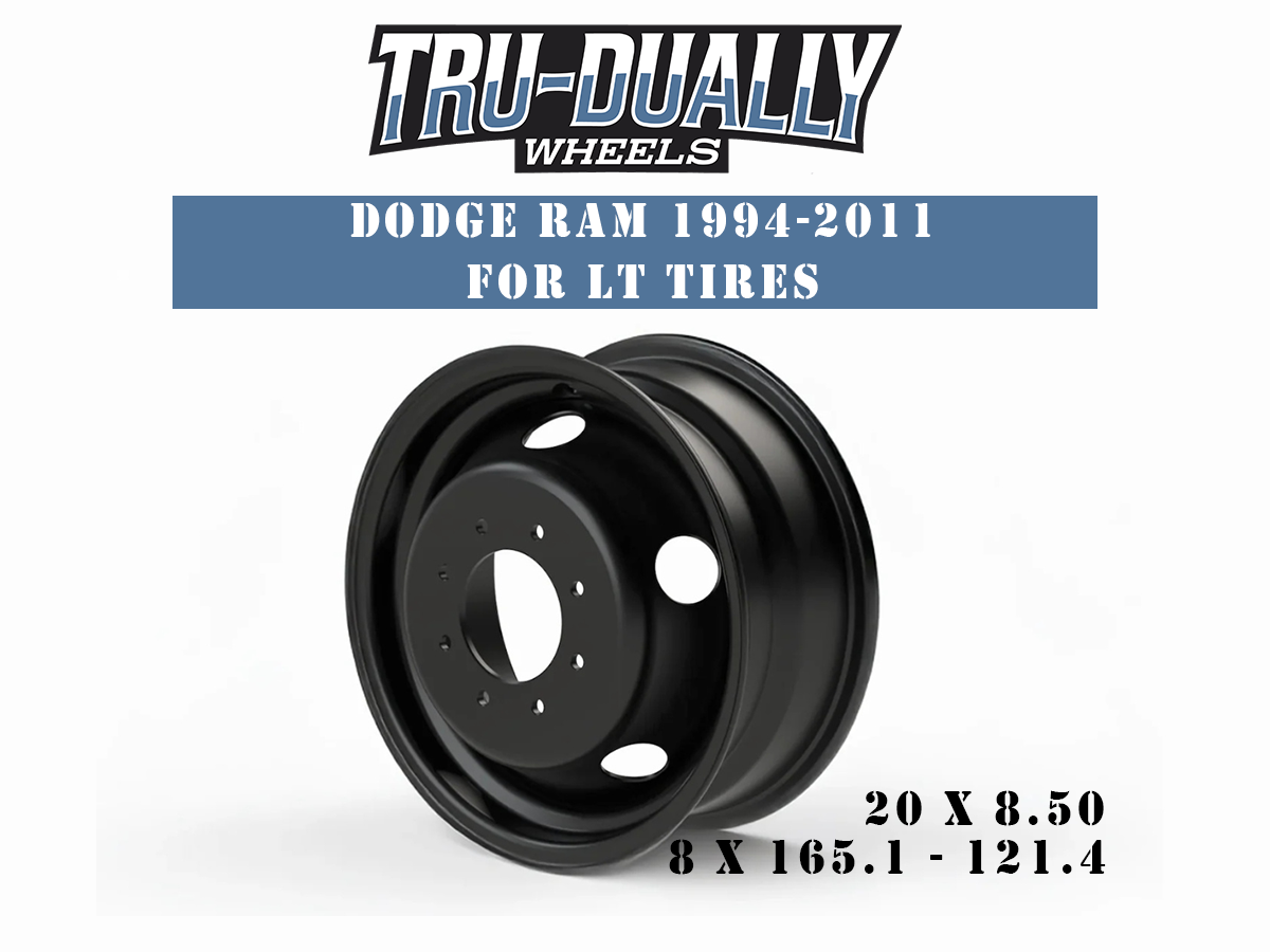 Dodge Ram 1994-2011 8x6.5 121.4 center bore Tru-Dually LT wheel all position cab Chasis only