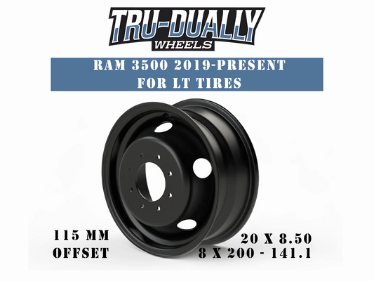 Ram 3500 2019-up Tru-Dually LT Wheels - 20x8.5 | 8x200 | 115mm offset