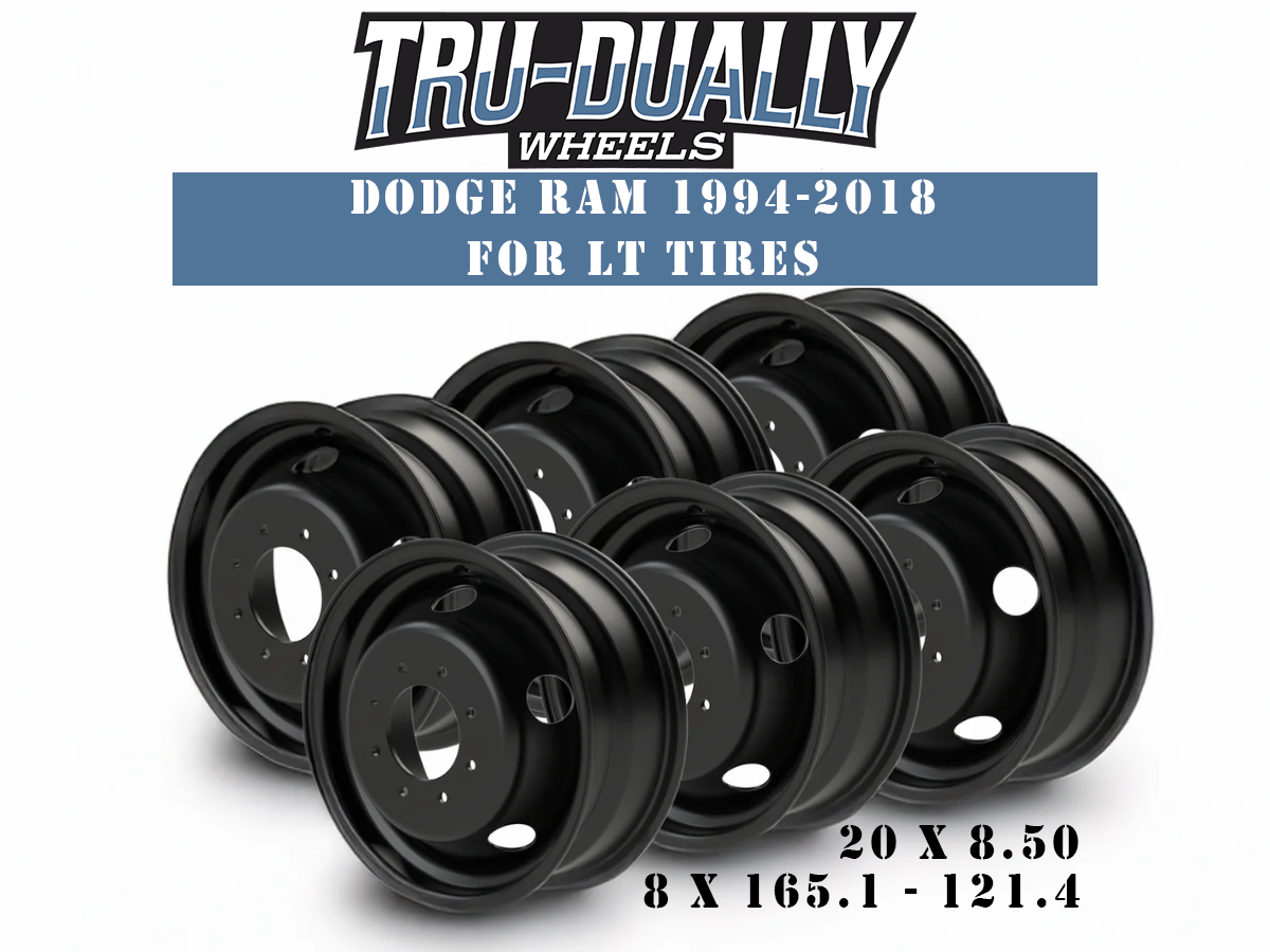 Dodge Ram 1994-2018 Tru-Dually Pick up | 8x6.5 | 121.4 bore | 115, 195 offsets |