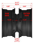 Load image into Gallery viewer, 10x225 Ford F-450-600  Dodge 4500-5500 Tru-Dually LT Wheels -  | 20x8.5 | 155.5mm
